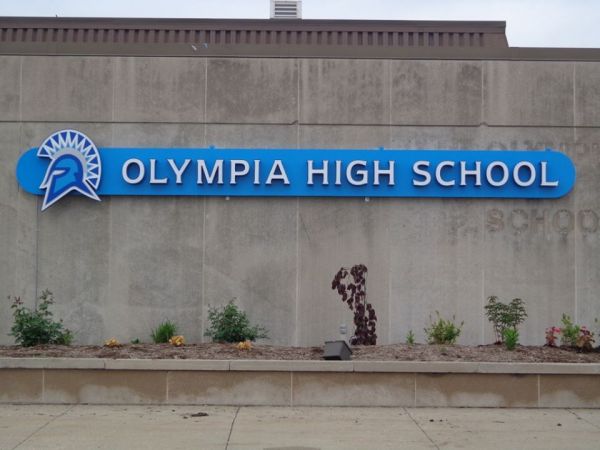 Olympia School District Exterior Channel letters