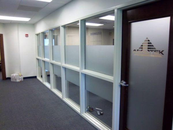 Frosted Door with Logo