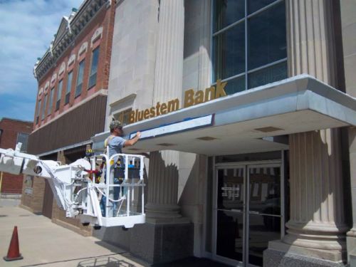 Bluestem Bank in Central Illinois: Repair in Progress